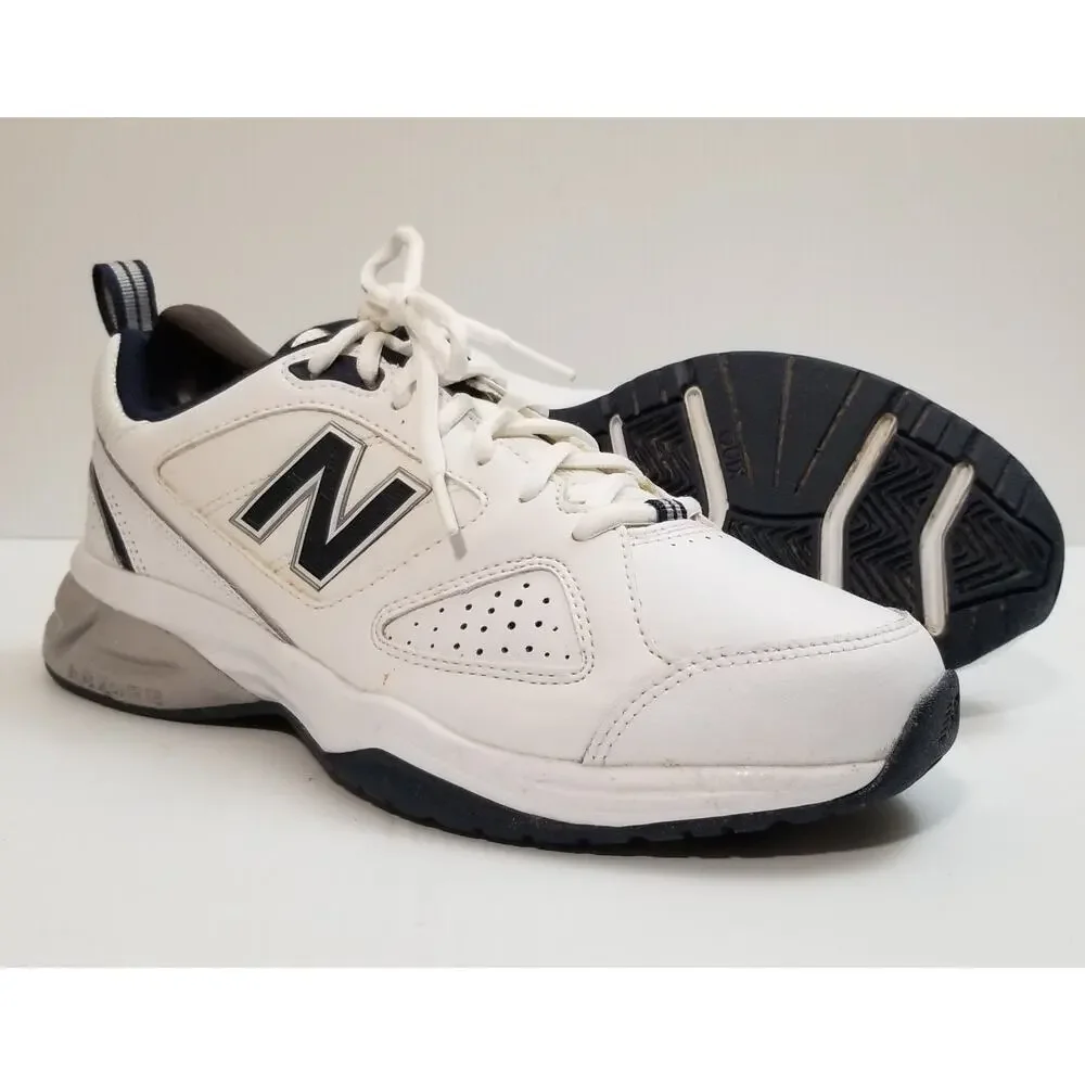 New Balance 623 MX623WN White Navy Blue Gray Sneakers Shoes Mens Size 7.5 D